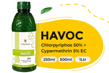 HAVOC (Chlorpyriphos 50% + Cypermethrin 5% EC)
